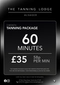 60 Minutes- 3 Month Tanning Package