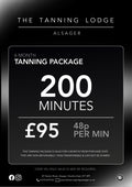 200 Minutes- 6 Month Tanning Package